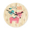 Loskii CC033 Creative Wall Clock Mute Wall Clock Cartoon Wall Clock For Home Office Decorations