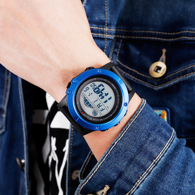 SKMEI 1476 Large Dial Multi-function Chronograph Alarm Outdoor Sports Waterproof Men Watch Digital Watch