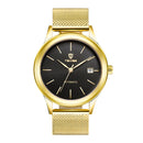 TEVISE 9017 Date Display Automatic Mechanical Watch Full Steel Mesh Stainless Steel Men Watch