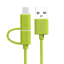 Golf 2 in 1 Micro USB Type C Fast Charging Cable 1m For Oneplus 5t Xiaomi 6 Mi A1 Redmi Note 4x S8