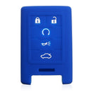 Silicone 5 Button Remote Key Fob Case Cover For Cadillac STS ATS DTS CTS XTS SRX