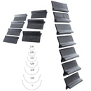 14Pcs Flexible Contour Polishing Pad Sanding Block Rubber Sandpaper Mat Convex Concave For Lathe Wood Carving Woodworking Tools