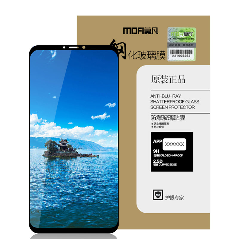 Mofi 2.5D Curved Edge AGCTempered Glass Screen Protector For Samsung Galaxy A9 2018 Full Screen Film