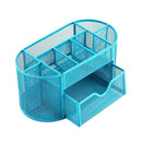 Honana HN-B26 Mesh Desk Organizer Oval Desktop Storage Box Pencil Stationary Holder