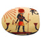 Waterproof Egyptian Style Shower Curtains With 12pcs Hooks Bathroom Toilet Rug Mat Set