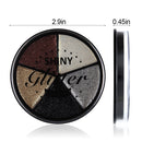 XLOONG 5 colors Eye Shadow Palette Shimmer Eyes Makeup Set