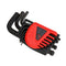 JETCH BS-B9 9Pcs L Shape Hex Key Set Allen Wrench Chrome Ball End