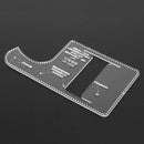 Acrylic Wallet Pattern Stencil Template Handmade Leather Craft Tool DIY Set Key Chain Case Holder