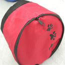 Foldable Oxford Cloth Dog Bowl Travel Outdoors Portable Dog Food Water Feeder Drinker Waterproof Dish Dispenser Zippered Bag
