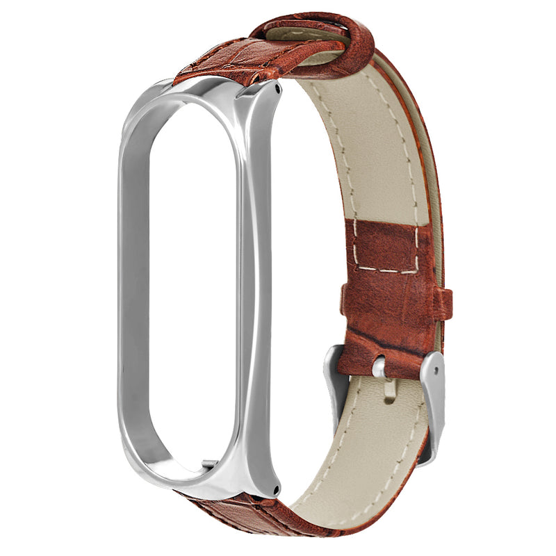 Bakeey Replacement Watch Strap Needle Buckle Genuine Leather Watch Band for Xiaomi Mi band 3