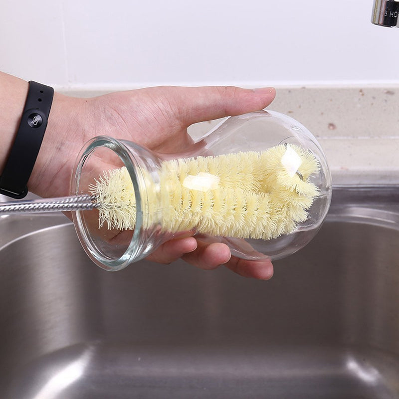 Long Handle Flexible Bottle Cleaning Brush Thermos Teapot Cleaner Easy Kitchen Cleaning Tools