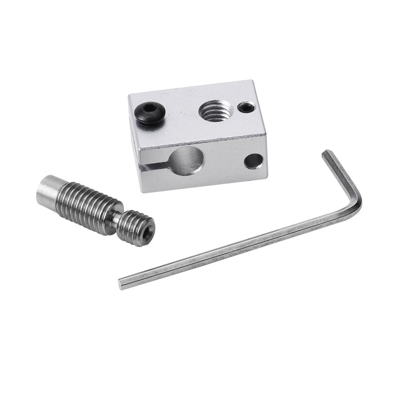 V6 PT100 Aluminum Heating Block For 3D Printer Hotend