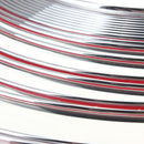 DIY Silver 15M 6mm Car Auto Chrome Moulding Trim Strip For Window Bumper Grille