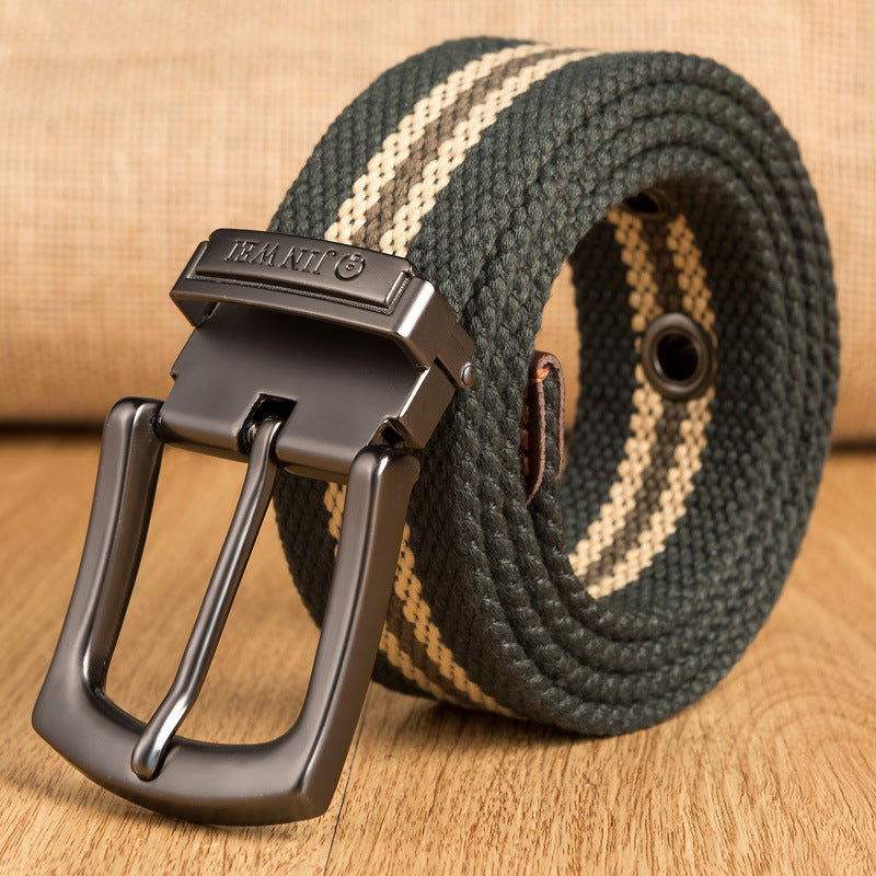 JINWEI ZK15 140cm 3.8cm Cutable Adjustable Tactical Belt Durable Canvas Casual Belt