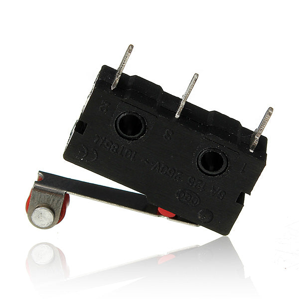 50Pcs KW12-3 Micro Limit Switch With Roller Lever Open/Close Switch 5A 125V