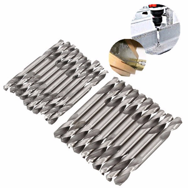 10pcs HSS Double Ended Twist Drill Bits End Set Dia. 4.2mm or 5.2mm Stell Tool