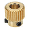JGAURORA 26 Teeth 5mm Brass Extrusion Wheel Gear For 3D Printer