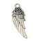10Pcs Tibetan Silver Rose Angel Wings Pendants Charm DIY