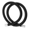 Black AN8 -8 AN Stainless Steel Braided Brake Gas/Oil/Fuel Line Hose 1 Meter