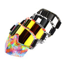 Motorcycle Cycling Skiing Mask+Goggles Detachable Windproof For Open Face Half Helmet