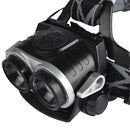 XANES K77A 1000 Lumens 2xT6 Zoomable Bicycle Headlight Adjustable Focus Outdoor Sports HeadLamp
