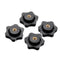 4Pcs Through Hole Plum Blossom Nut M5 Hand Screw Heated Bed Platform Leveling Nut for 3D Printer