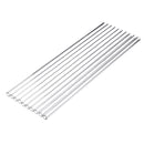 10Pcs 300mm OD 10mm 2.2mm Thick Wall Borosilicate Glass Blowing Tube Lab Tubing
