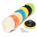 Drillpro 8Pcs 7 Inch Sponge Polishing/Buffing Pad Kit For Car Polisher