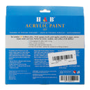 H&B HB-AP24 Professional 24-Color Propylene Pigment Hand-Painted Set Wall Painting DIY Watercolor Paint Set