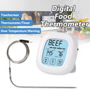 Digital Food Thermometer Timer for Kitchen Barbecue Measuring Tool