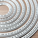 8PCS Ring Metal Die Cutting DIY Scrapbook Photo Paper Card Gift Party Decor