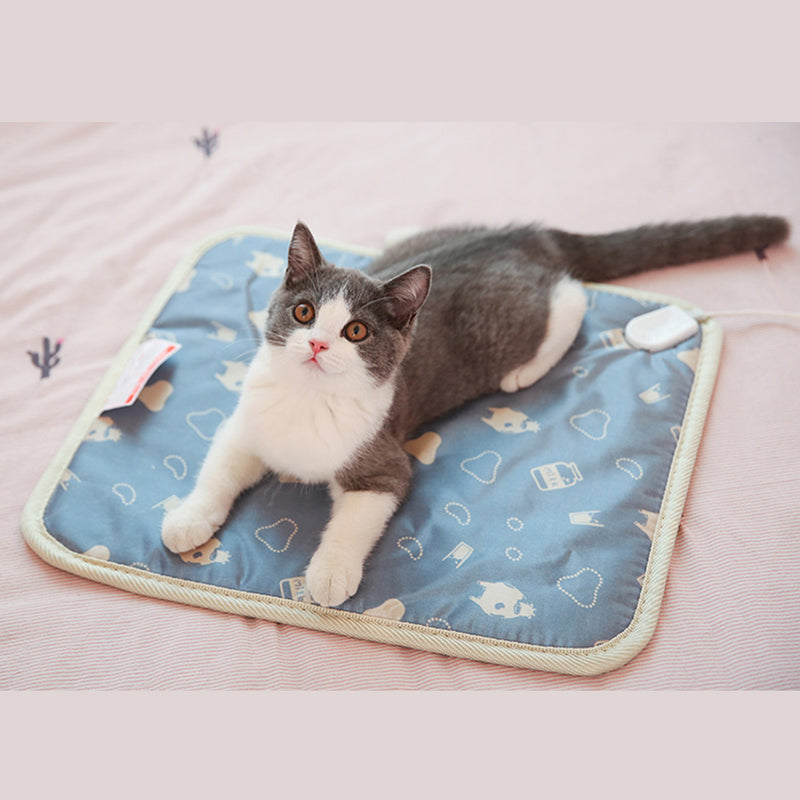 Waterproof Pet Dog Cat Mat Electric Heating Pad 220V 20W 4 Timings Winter Warmer