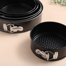 Non-stick Coated Round DIY Cake Pan Tray Tin Bakeware Loose Bottom Base 6 Size
