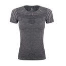 Women Compression Gym T-Shirt Tights Sports Running Quick Dry Short Sleeve Tops
