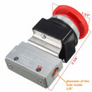 2 Way 2 Position Pneumatic Mechanical Valve 1/8 Inch Thread Push-button Switch Valve