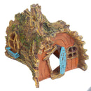 Resin Tree House Aquarium Decoration Home Fish Tank Hiding Castle Cave Ornament