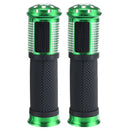 Pair 7/8 22mm Motorcycle Hand Grip Bar Motor Bike Handlebar Aluminum Rubber