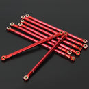 8Pcs Red Axial Scx10 Aluminum Upgrad Alloy Rod Holder 313MM Wheelbase