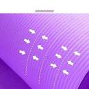 10mm Thick Non-slip Yoga Mat Pad Exercise Fitness Pilates Training Mats Gym