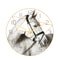 Loskii CC017 Creative Horse Pattern Wall Clock Mute Wall Clock Quartz Wall Clock For Home Office Decorations