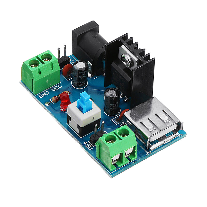 DC-DC 7-15V to 5V Power Supply Module 9V to 5V 12V to 5V with Heat Sink Switch Board