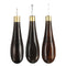 3/4/5MM Diamond Stitching Ebony Blackwood Handle Leather Craft Tool Sewing Awl Kit