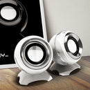 EZEEY Q8 3.5MM Audio Socket Mini Speaker Volume Control Subwoofer for Computer Phone
