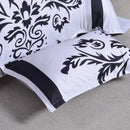 3 PCS Bedding Sets Black And White Printing Quilt Cover Pillowcase For Queen Size