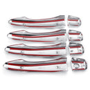 8pcs Chrome ABS Car Door Handle Cover Trim For Nissan Qashqai J11 2014-2018