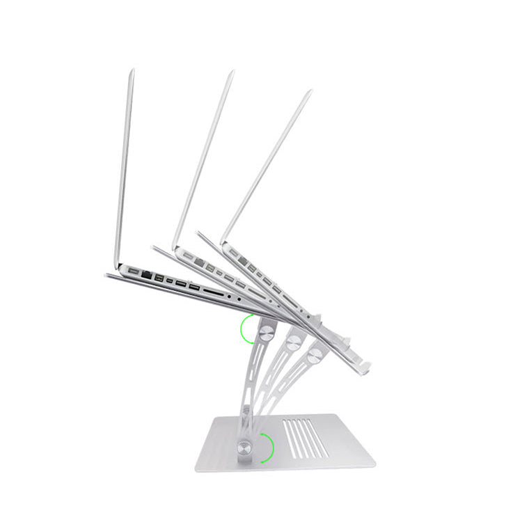 SENZANS SE-S29-1 Sit to Stand Laptop Stand with Keyboard Tray Laptop Bracket Portable Adjustable Lifting Cooling Pad for 11-17.3 inch Laptops