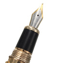 JINHAO Golden Dragon Heavy Fountain Pen Clip Medium Nib 18KGP Business Men Gifts