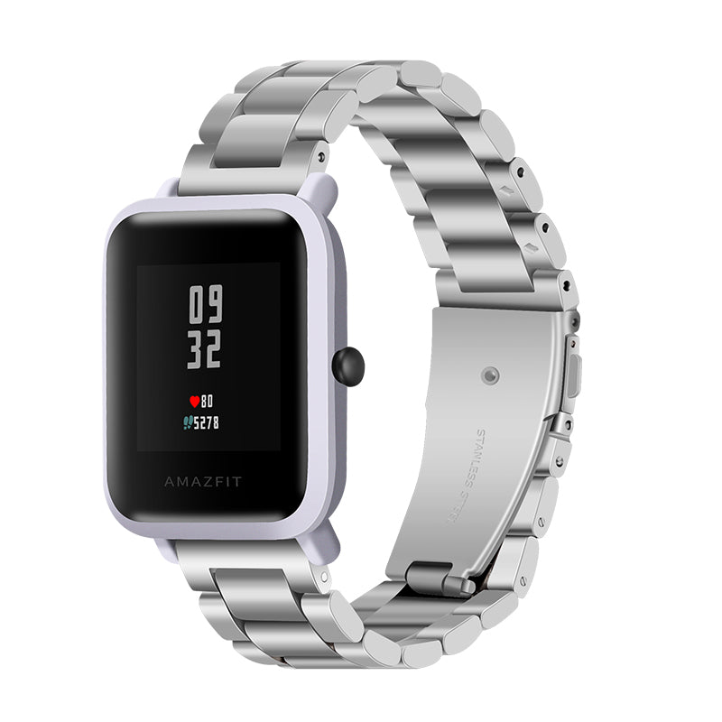 Bakeey 20mm Stainless Steel Watch Band Replacement Watch Strap for Amazfit Pace Youth