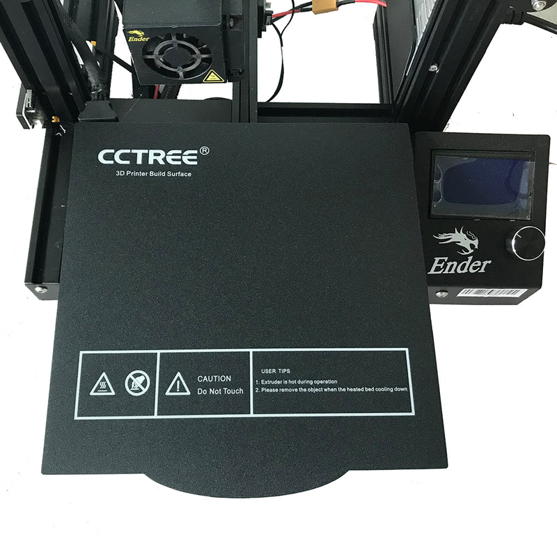 CCTREE 235*235mm Flexible Magnetic Heated Bed Sticker Cmagnet Build Surface Plate With Back Glue for Ender-3 3D Printer