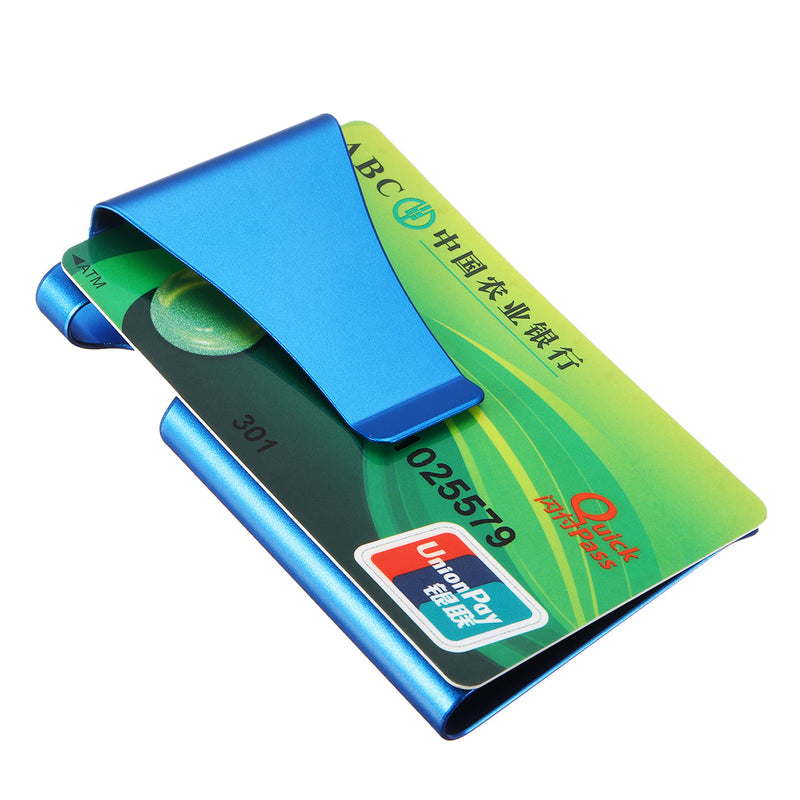 Outdoor Travel Anti-theft Metal Slim Credit Card Holder RFID Blocking Wallet Money Clip Purse